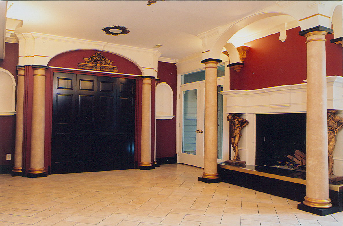 Entertainment Center and Fireplace