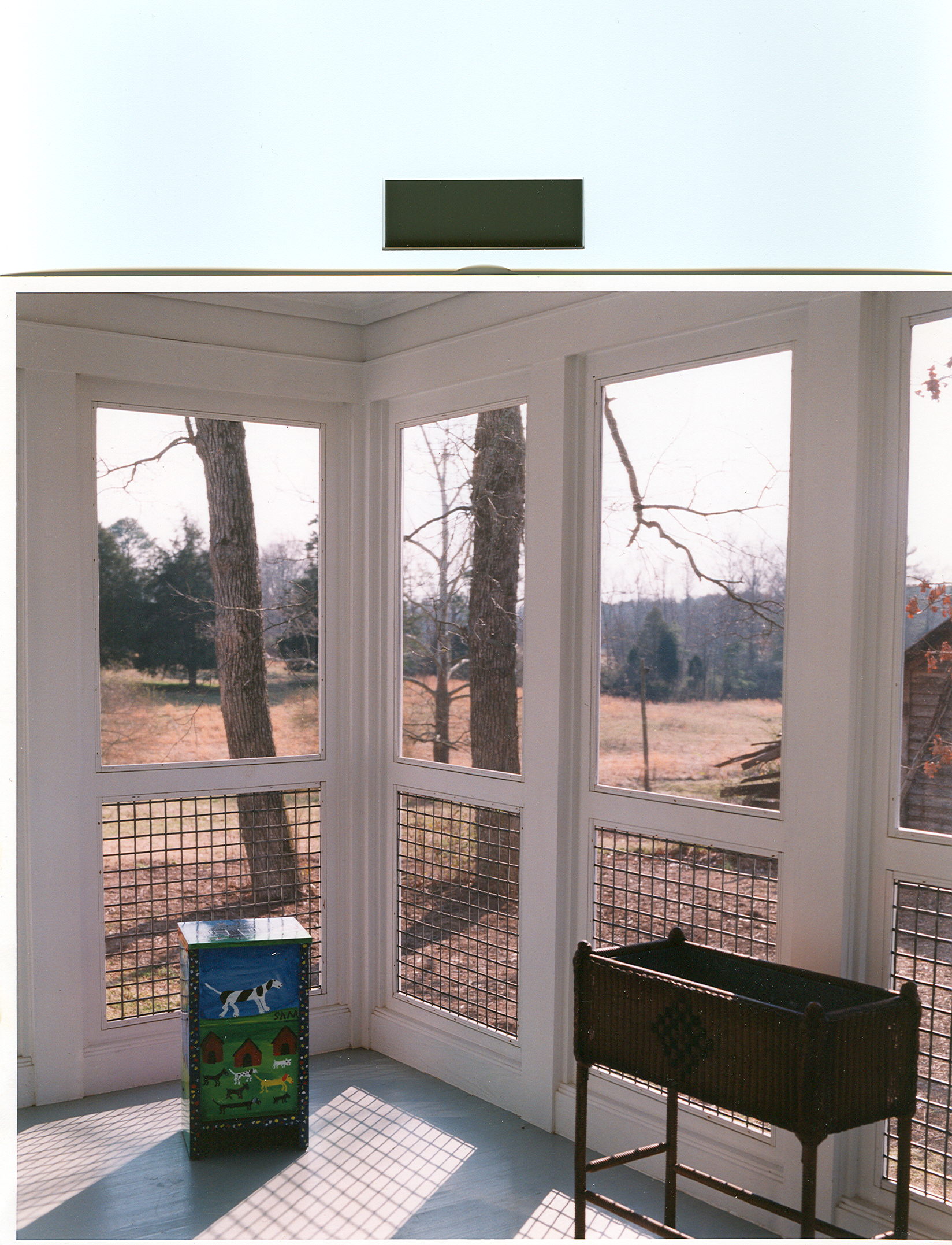 Inside View of Screened Porch